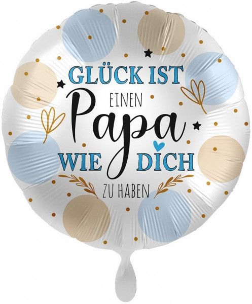 Glück ist Papa Folienballon 43cm