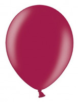 10 Partystar metallic Ballons brombeere 27cm