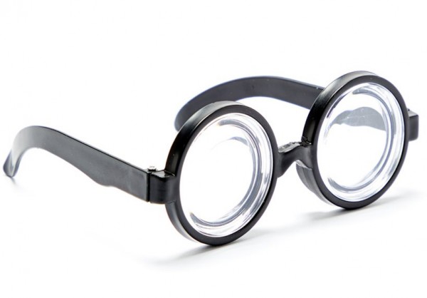 Nerdbrille Riesenauge rund 2
