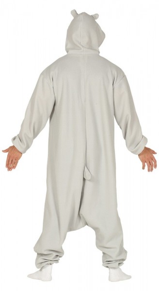 Nilpferd Plüschkostüm Unisex 2