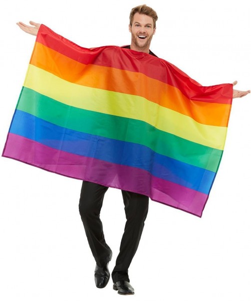 Regenbogen Poncho für Erwachsene
