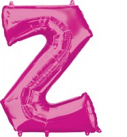 Folienballon Buchstabe Z pink XL 83cm