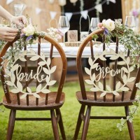 2 Landliebe Hochzeit Brautpaar Schilder