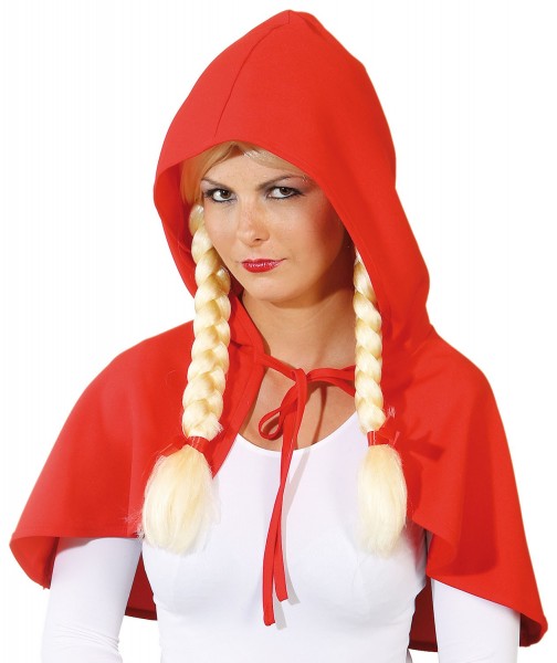 Rotes Märchenhaftes Kapuzen-Cape