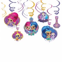 Shimmer & Shine Wirbel Hängedekoration 6-Teilig