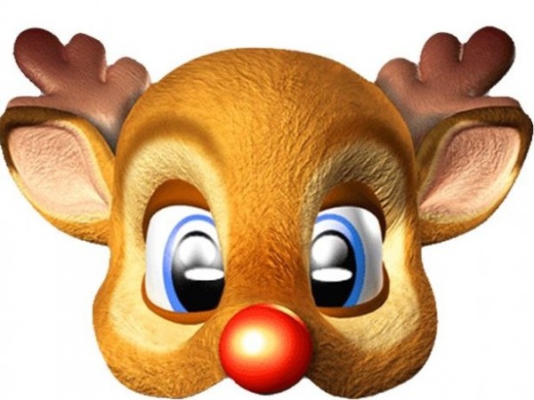 Rudi das Rentier Maske