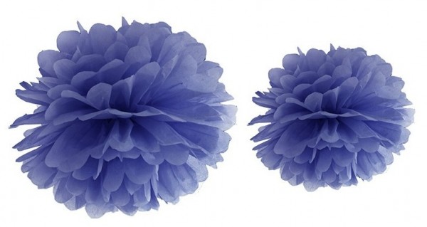 Pompon Romy dunkelblau 25cm 2