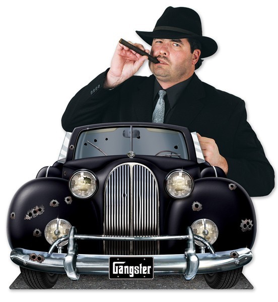 Party Dekoration Gangster Auto Big Al 93x62cm