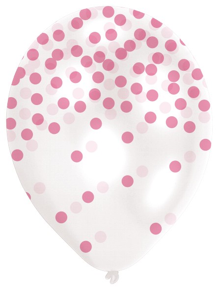 6 Luftballons Bunter Konfettiregen 27.5 cm 2