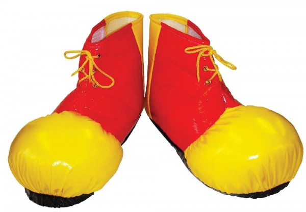 XXL Clown-Schuhüberzieher Rot-Gelb
