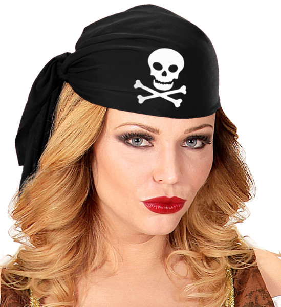 Piratkeps bandana svart