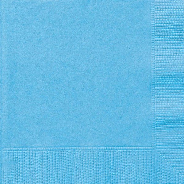 20 Servietten Vera hellblau 33cm