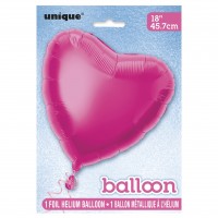 Herzballon True Love pink