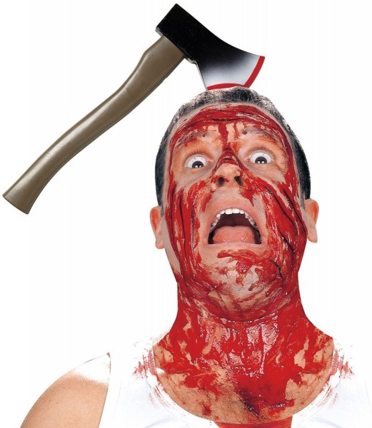 Schreckliche Horror Axt Im Kopf