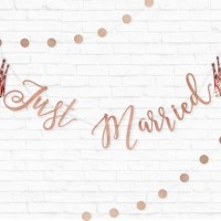 Märchenhochzeit Just Married Girlande 1,5m