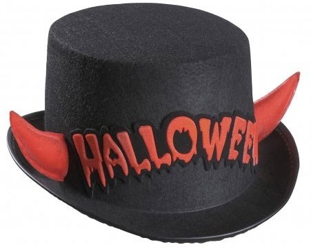 Halloween Horror Zylinder Mit Teufelshörnern