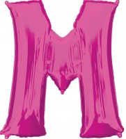Folienballon Buchstabe M pink XL 83cm
