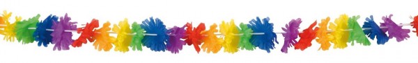 Hawaii Regenbogen Blumengirlande