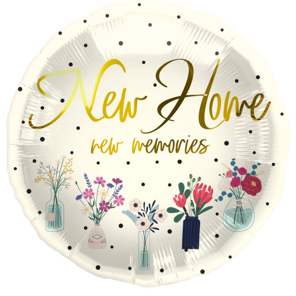 New home new memories Folienballon 45cm