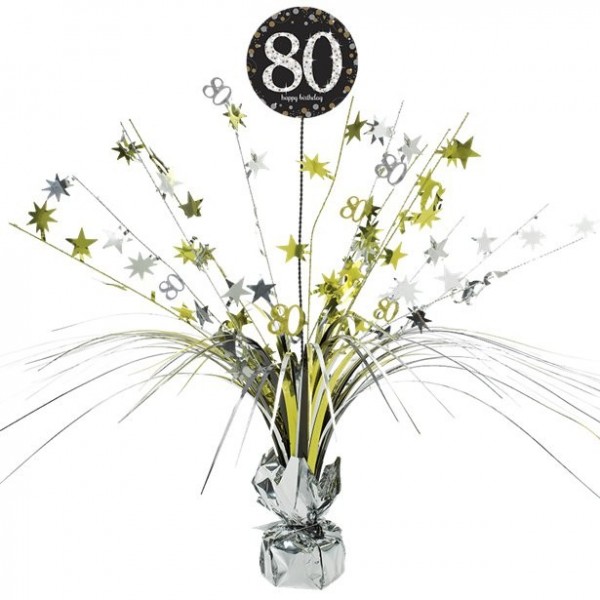 80. Geburtstag Sternenzauber Tischdeko 46cm