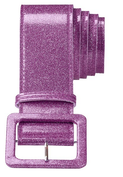 Strahlender Glitter Gürtel Lila
