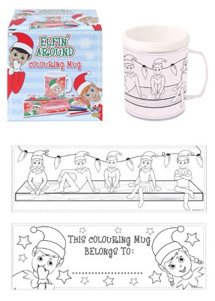 Weihnachtswichtel Becher zum Bemalen