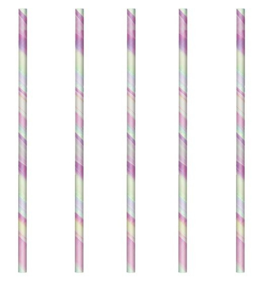 24 Fairyland Papier Strohhalme 19,6cm