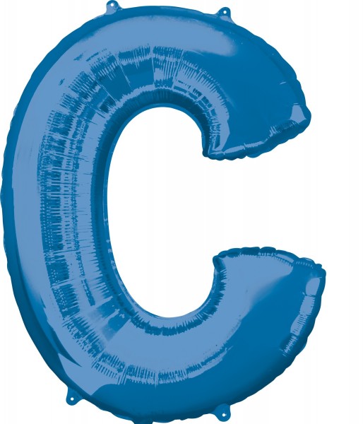 Folienballon Buchstabe C blau XL 86cm