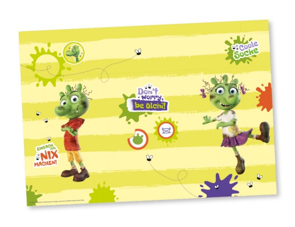 8 Die Olchis Papier-Tischsets