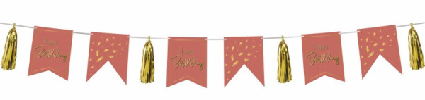 Golden Dusk Birthday Girlande 4m