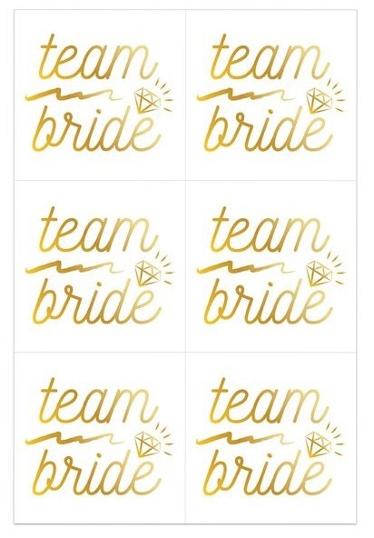 6 Goldene Team Bride Tattoos