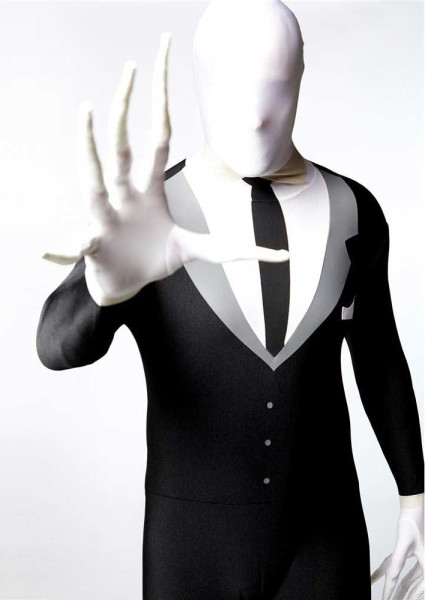 Gruseliges Slenderman Herrenkostüm 4