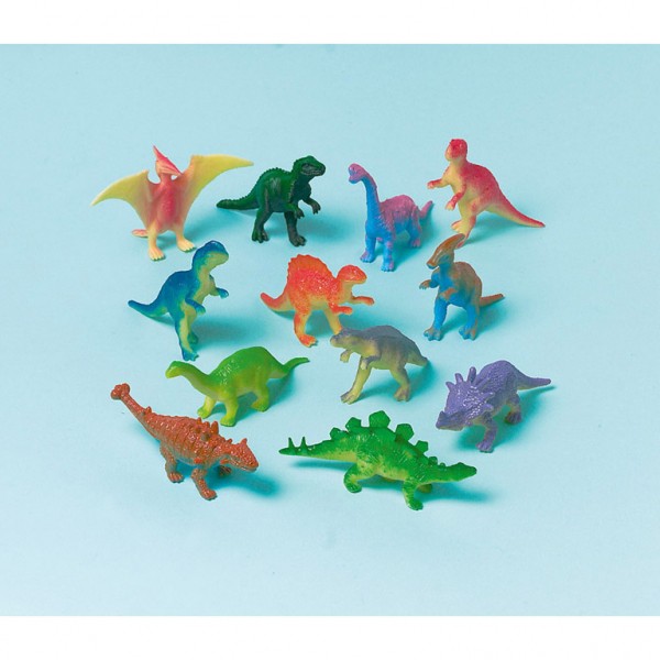 12 Dino Figuren Urzeit Giganten 6cm