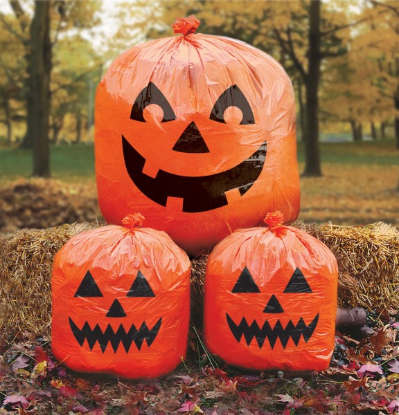 Lustiges Halloween Kürbis Gartendeko Trio
