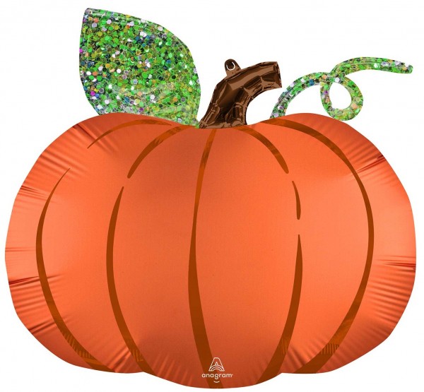 Herbstlicher Kürbis Folienballon 63 x 60cm