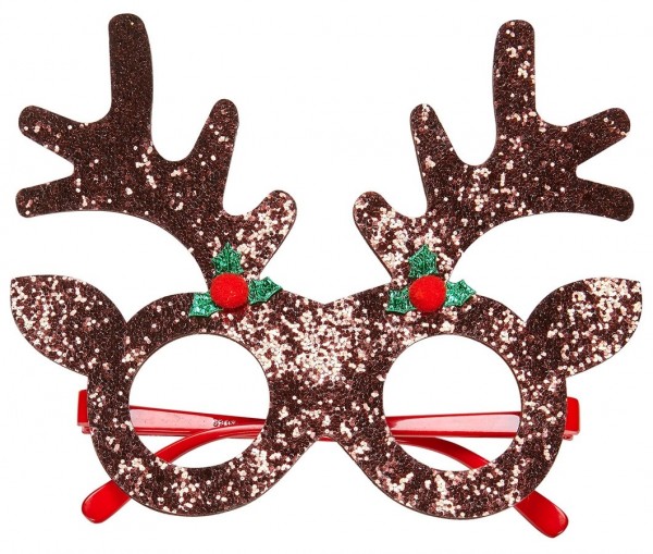 Funkelnde Rentier Brille Rudi