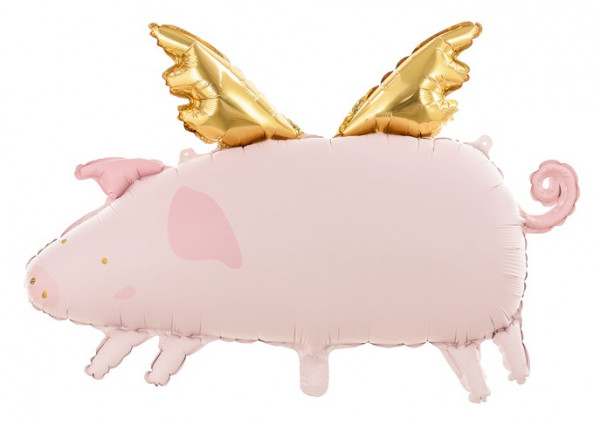 Lucky Pig Folienballon 72 x 46cm