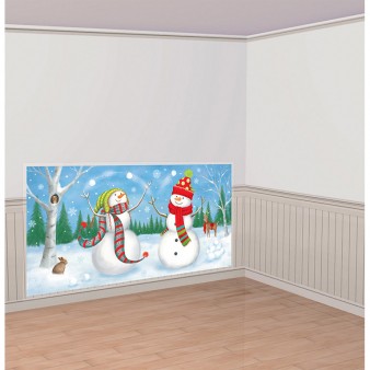 Winter Friends Scene Setter 165x85cm