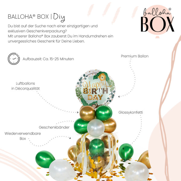 Balloha Geschenkbox DIY Jungle Friends Birthday XL 3