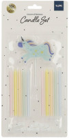 Glady Unicorn Tortenkerze 11-teilig