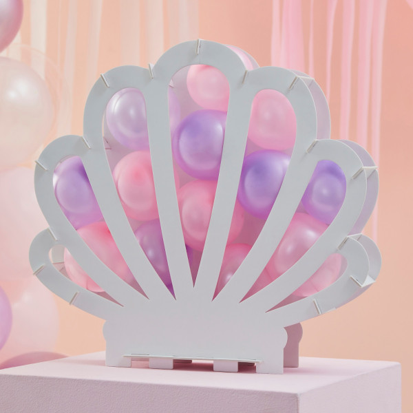 Befüllbarer Muschel Ballonständer 60cm x 65,5cm