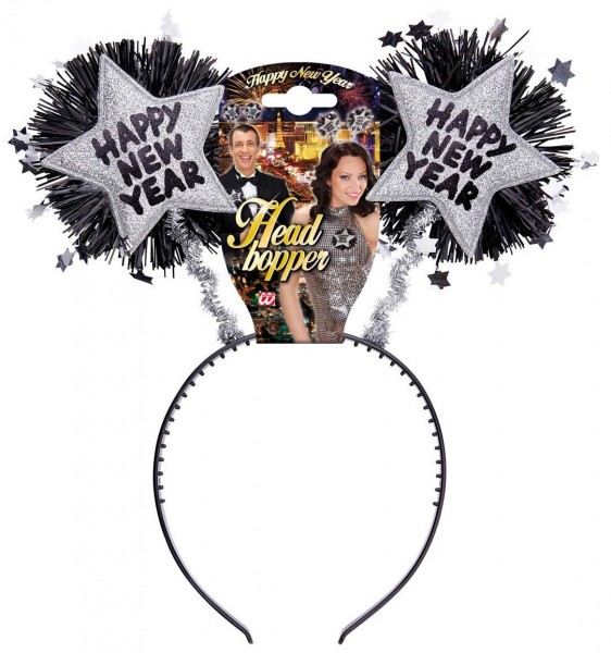 Happy New Year Glitzer Haarreif