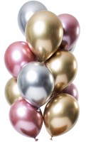 12 Latexballons Spiegel Effekt