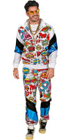 Vorschau: 80er Jahre Comic Jogginganzug für Erwachsene
