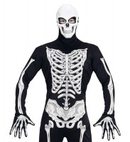 Unheimliche Skelett Maske Weiß