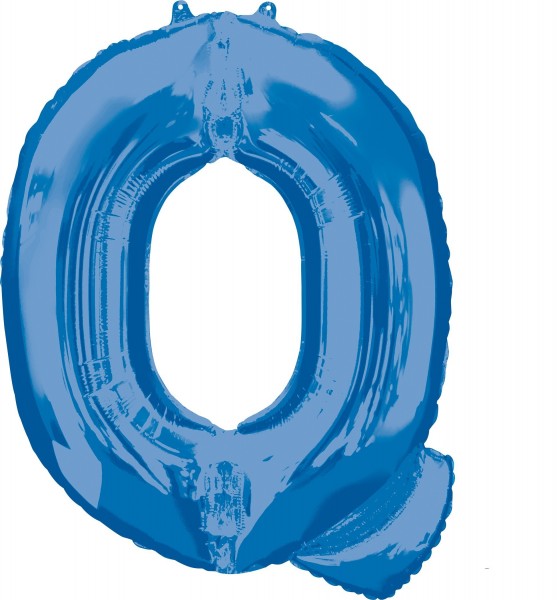 Folienballon Buchstabe Q blau XL 81cm