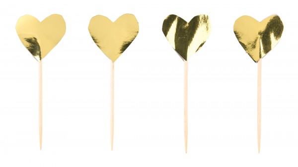 24 Little love Herz Spieße 6,5cm
