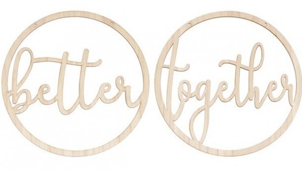 Best Day Better together Holz Deko 35cm