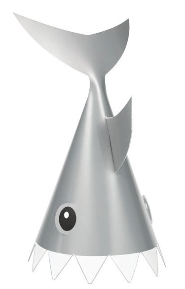 8 Hai Riff Partyhüte