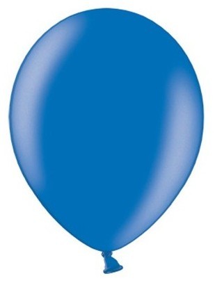 100 Partystar metallic Ballons königsblau 12cm